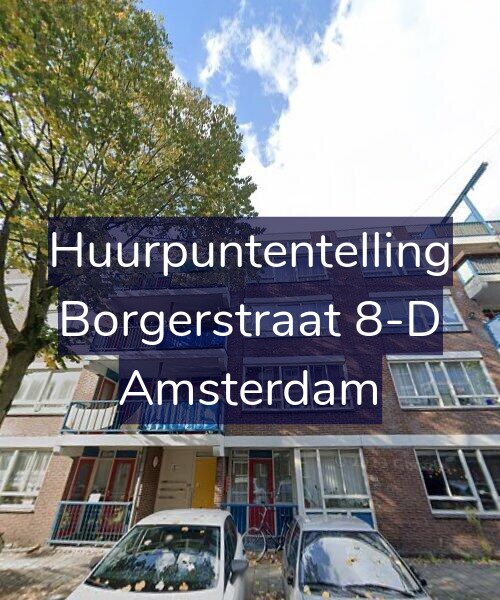Foto gevel Huurpuntentelling voor Borgerstraat 8-D, Amsterdam