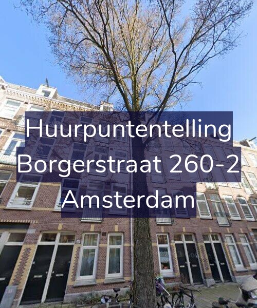Foto gevel Huurpuntentelling voor Borgerstraat 260-2, Amsterdam