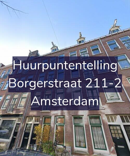 Foto gevel Huurpuntentelling voor Borgerstraat 211-2, Amsterdam