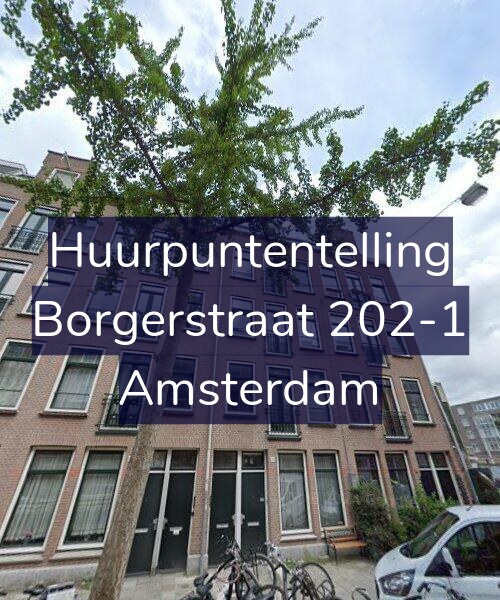 Foto gevel Huurpuntentelling voor Borgerstraat 202-1, Amsterdam