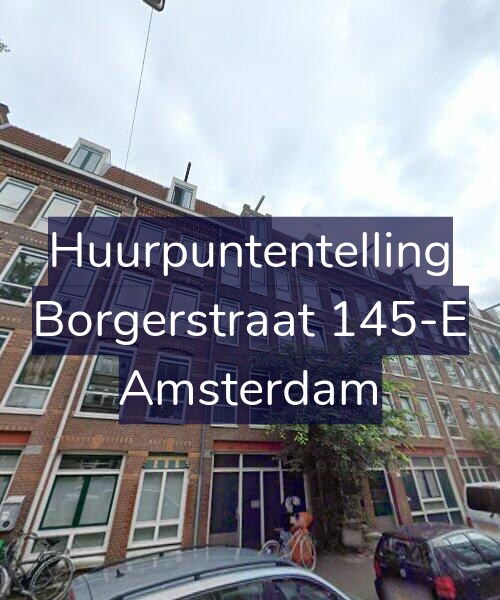 Foto gevel Huurpuntentelling voor Borgerstraat 145-E, Amsterdam