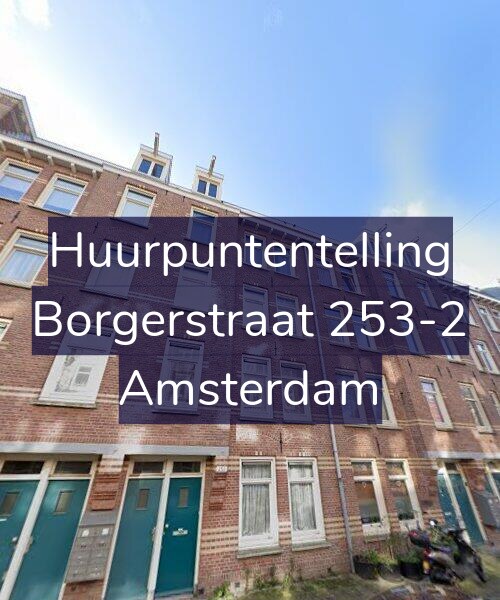Foto gevel Huurpuntentelling voor Borgerstraat 253-2, Amsterdam