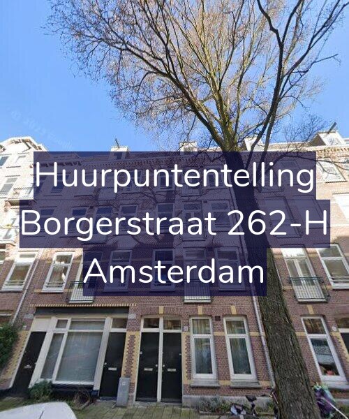 Foto gevel Huurpuntentelling voor Borgerstraat 262-H, Amsterdam