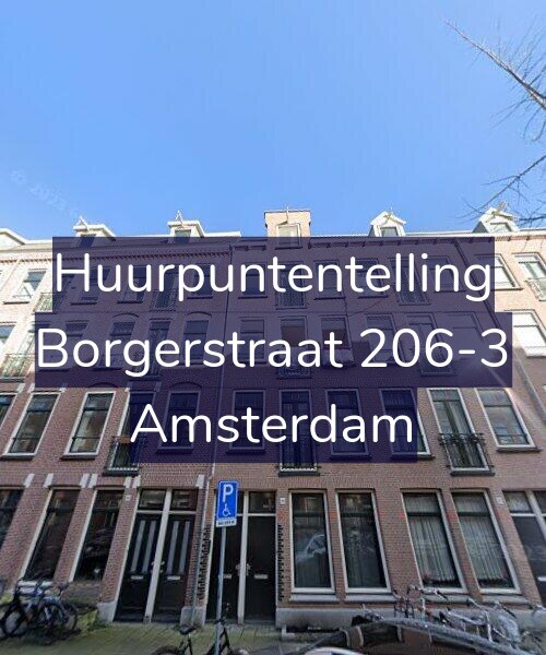 Foto gevel Huurpuntentelling voor Borgerstraat 206-3, Amsterdam