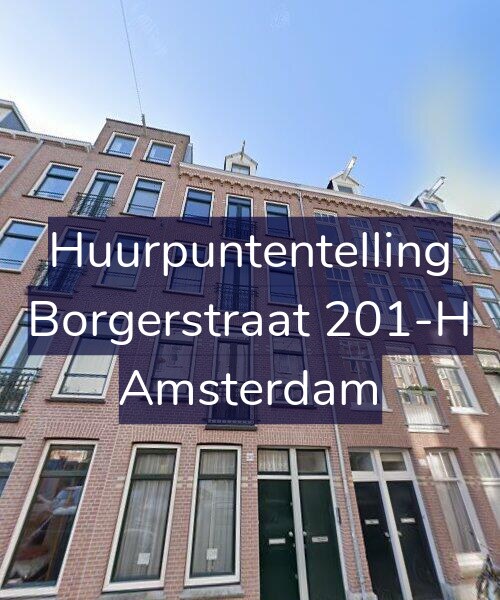 Foto gevel Huurpuntentelling voor Borgerstraat 201-H, Amsterdam