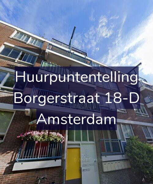 Foto gevel Huurpuntentelling voor Borgerstraat 18-D, Amsterdam