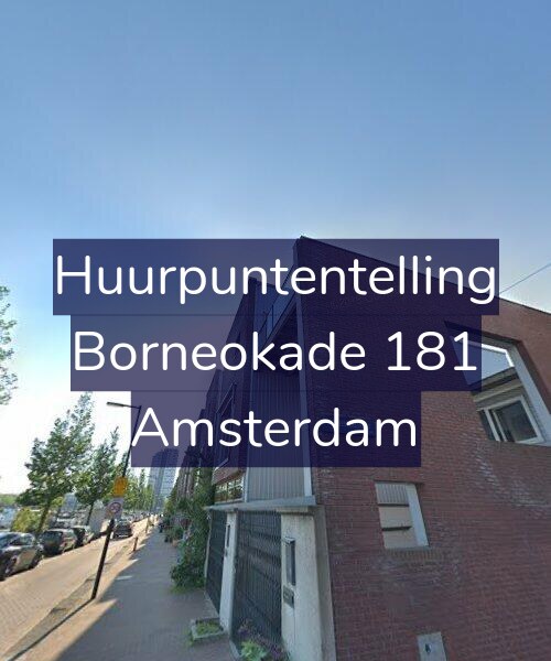 Foto gevel Huurpuntentelling voor Borneokade 181, Amsterdam