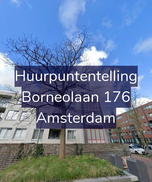 Foto gevel Huurpuntentelling voor Borneolaan 176, Amsterdam