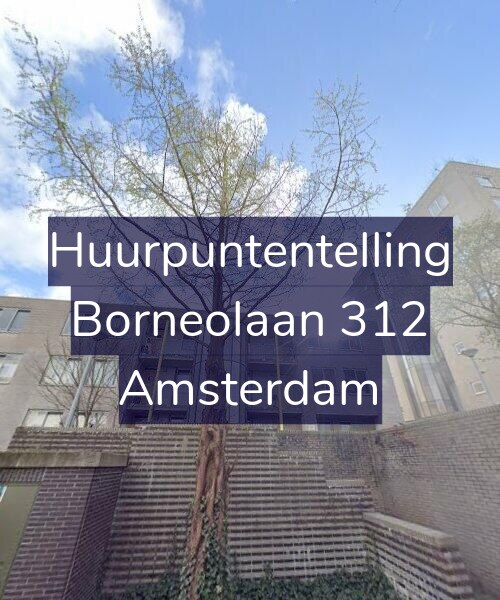 Foto gevel Huurpuntentelling voor Borneolaan 312, Amsterdam