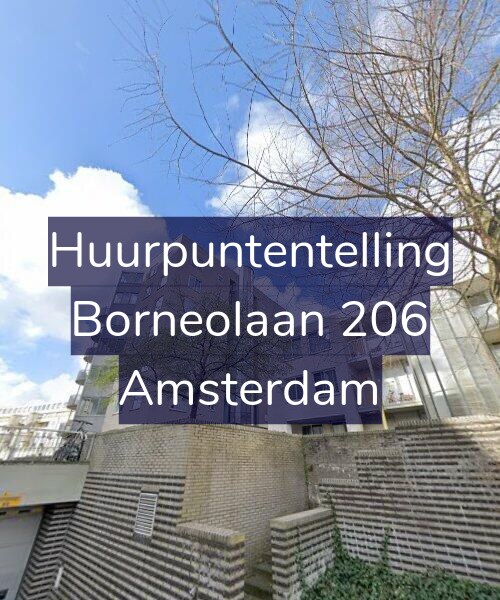 Foto gevel Huurpuntentelling voor Borneolaan 206, Amsterdam