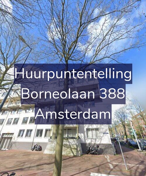 Foto gevel Huurpuntentelling voor Borneolaan 388, Amsterdam