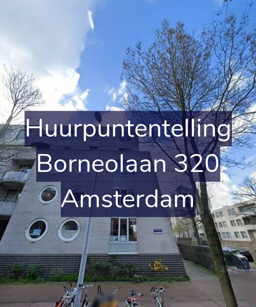 Foto gevel Huurpuntentelling voor Borneolaan 320, Amsterdam