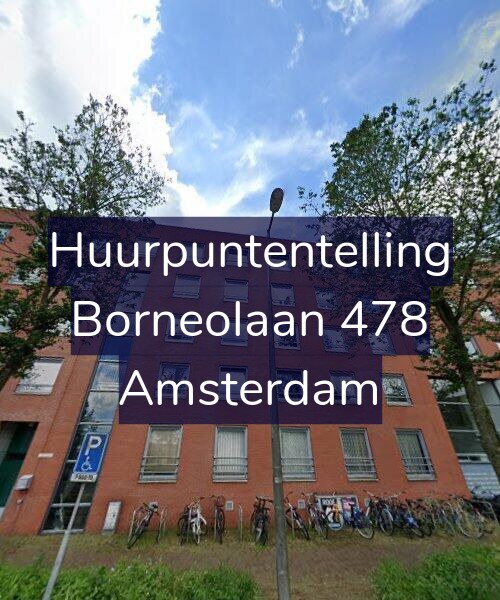 Foto gevel Huurpuntentelling voor Borneolaan 478, Amsterdam
