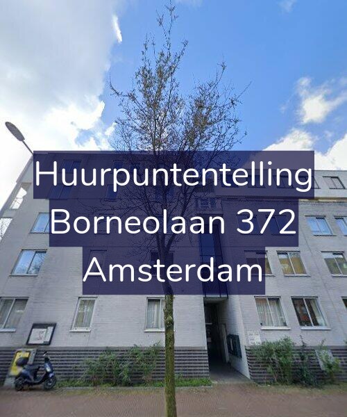 Foto gevel Huurpuntentelling voor Borneolaan 372, Amsterdam