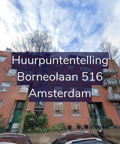 Foto gevel Huurpuntentelling voor Borneolaan 516, Amsterdam