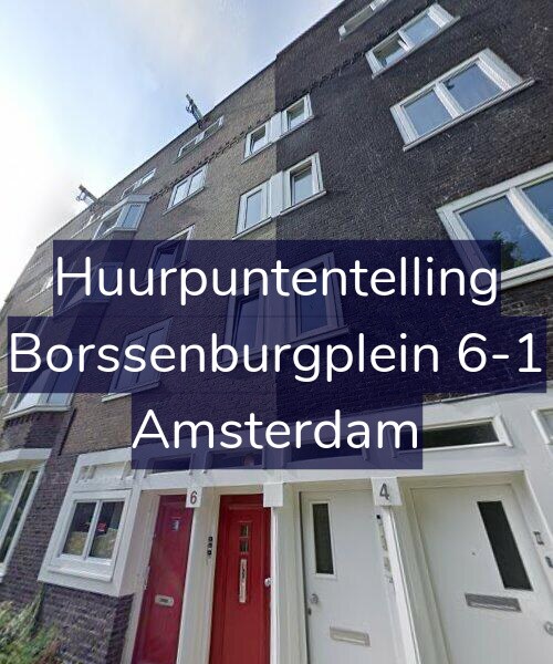 Foto gevel Huurpuntentelling voor Borssenburgplein 6-1, Amsterdam