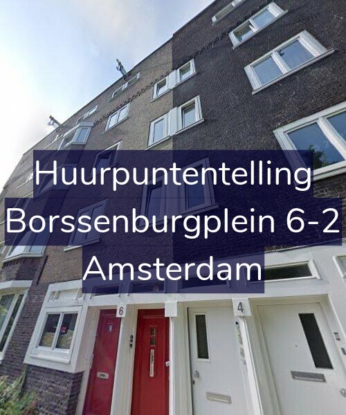 Foto gevel Huurpuntentelling voor Borssenburgplein 6-2, Amsterdam