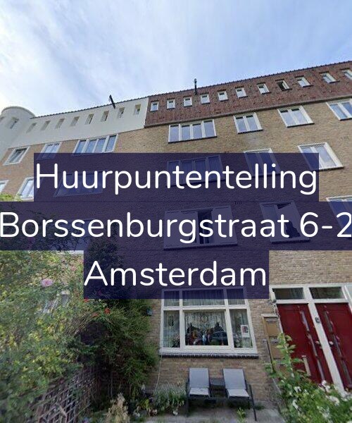 Foto gevel Huurpuntentelling voor Borssenburgstraat 6-2, Amsterdam