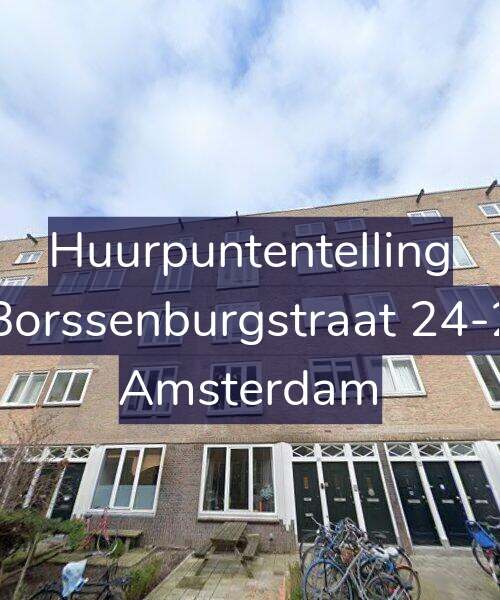 Foto gevel Huurpuntentelling voor Borssenburgstraat 24-2, Amsterdam