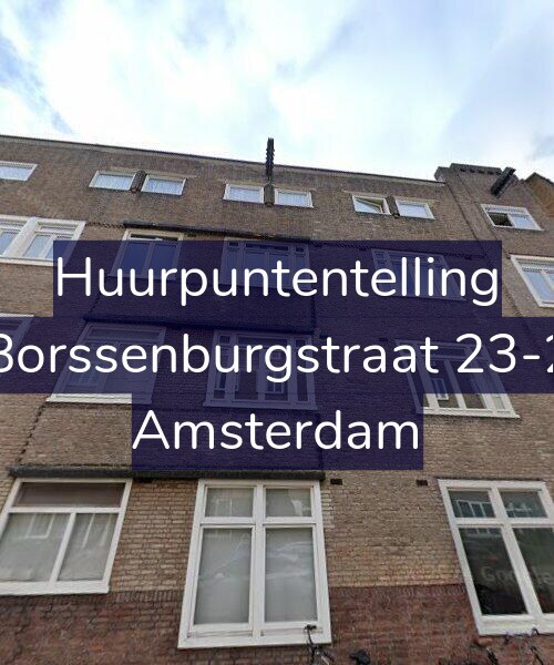 Foto gevel Huurpuntentelling voor Borssenburgstraat 23-2, Amsterdam
