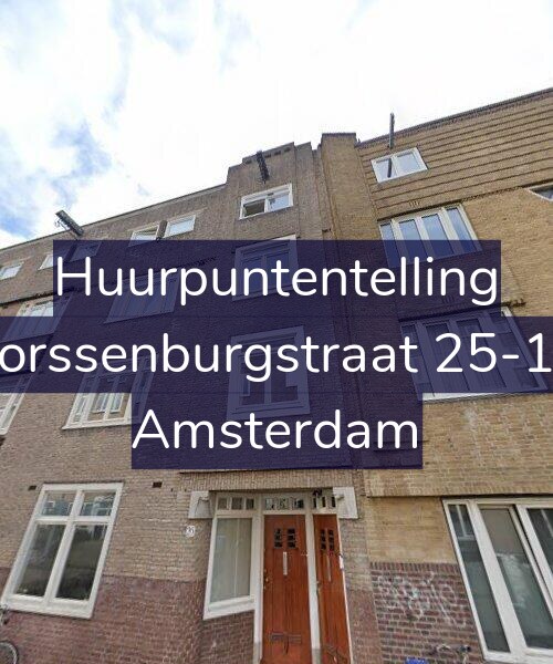Foto gevel Huurpuntentelling voor Borssenburgstraat 25-1A, Amsterdam