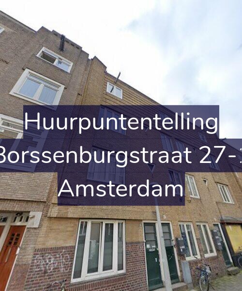 Foto gevel Huurpuntentelling voor Borssenburgstraat 27-1, Amsterdam