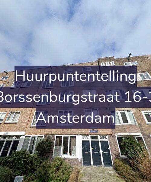 Foto gevel Huurpuntentelling voor Borssenburgstraat 16-3, Amsterdam