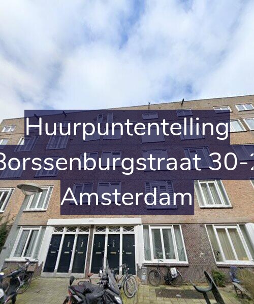 Foto gevel Huurpuntentelling voor Borssenburgstraat 30-2, Amsterdam
