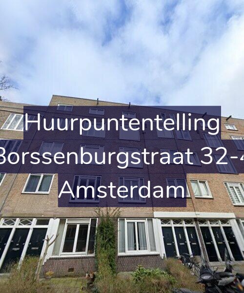 Foto gevel Huurpuntentelling voor Borssenburgstraat 32-4, Amsterdam