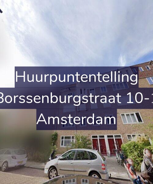 Foto gevel Huurpuntentelling voor Borssenburgstraat 10-1, Amsterdam