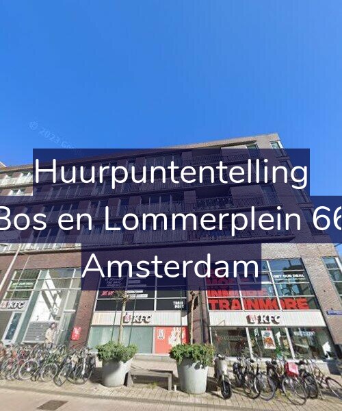 Foto gevel Huurpuntentelling voor Bos en Lommerplein 66, Amsterdam
