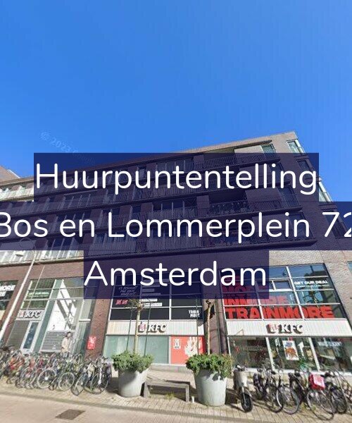 Foto gevel Huurpuntentelling voor Bos en Lommerplein 72, Amsterdam