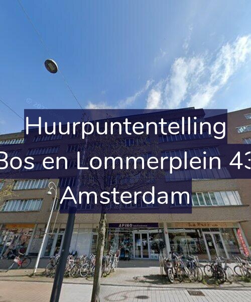 Foto gevel Huurpuntentelling voor Bos en Lommerplein 43, Amsterdam
