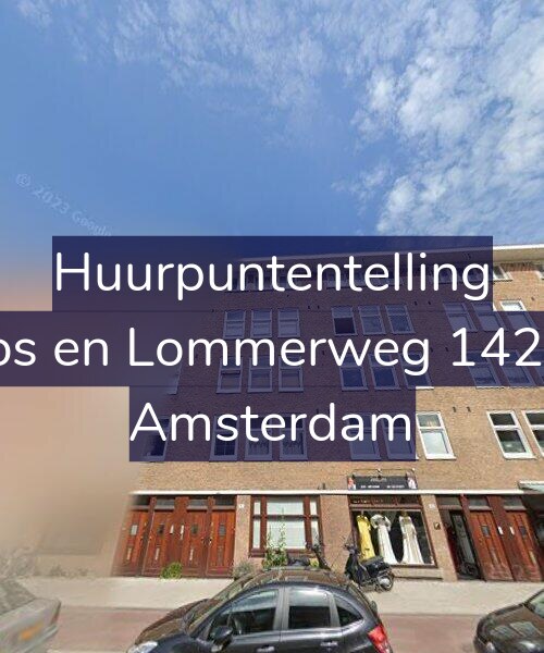 Foto gevel Huurpuntentelling voor Bos en Lommerweg 142-1, Amsterdam