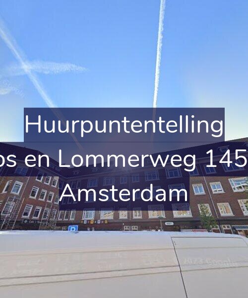 Foto gevel Huurpuntentelling voor Bos en Lommerweg 145-1, Amsterdam