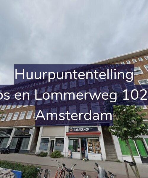 Foto gevel Huurpuntentelling voor Bos en Lommerweg 102-1, Amsterdam