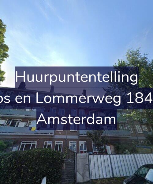 Foto gevel Huurpuntentelling voor Bos en Lommerweg 184-1, Amsterdam