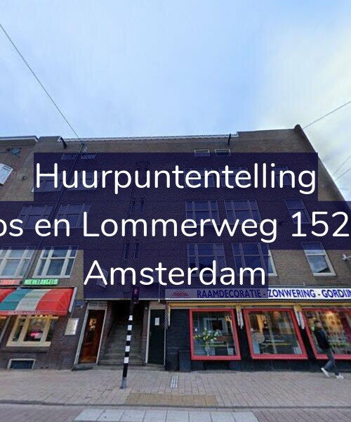 Foto gevel Huurpuntentelling voor Bos en Lommerweg 152-3, Amsterdam