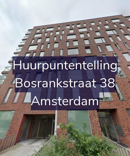 Foto gevel Huurpuntentelling voor Bosrankstraat 38, Amsterdam