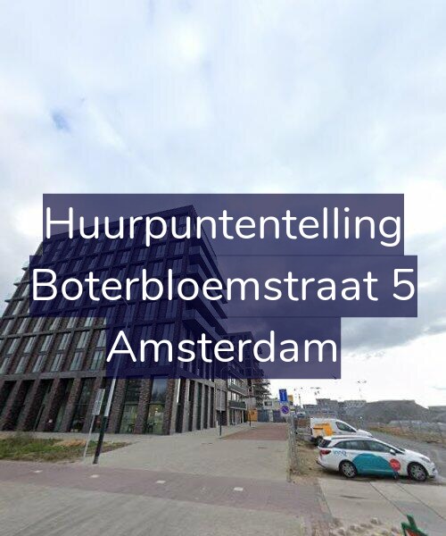 Foto gevel Huurpuntentelling voor Boterbloemstraat 5, Amsterdam