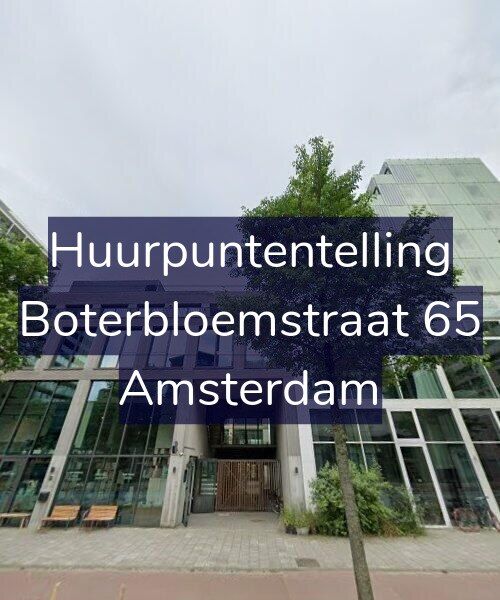 Foto gevel Huurpuntentelling voor Boterbloemstraat 65, Amsterdam