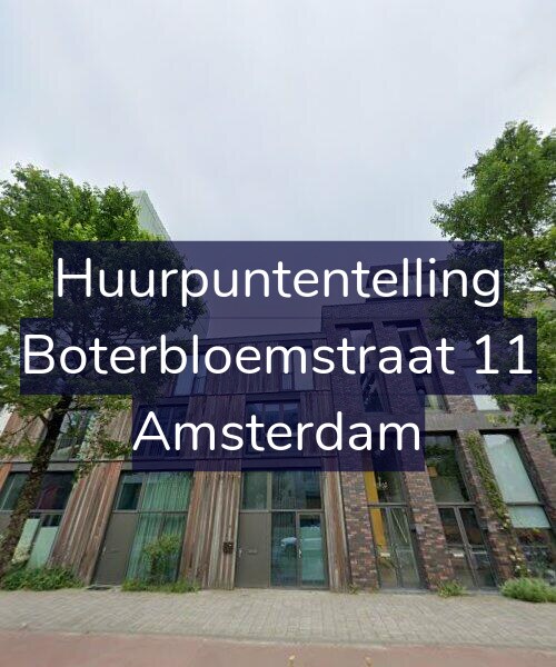 Foto gevel Huurpuntentelling voor Boterbloemstraat 11, Amsterdam