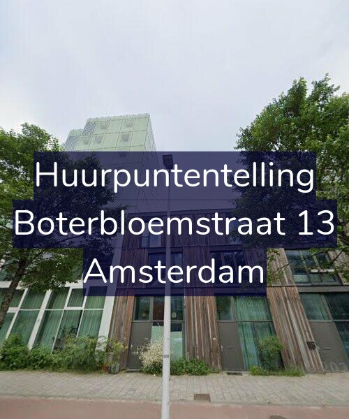Foto gevel Huurpuntentelling voor Boterbloemstraat 13, Amsterdam