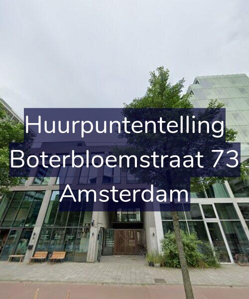 Foto gevel Huurpuntentelling voor Boterbloemstraat 73, Amsterdam