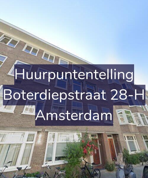 Foto gevel Huurpuntentelling voor Boterdiepstraat 28-H, Amsterdam