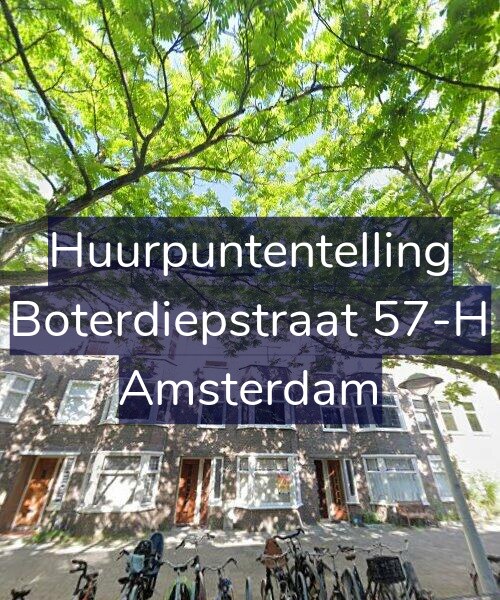 Foto gevel Huurpuntentelling voor Boterdiepstraat 57-H, Amsterdam