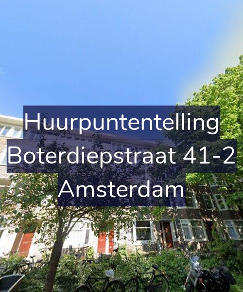 Foto gevel Huurpuntentelling voor Boterdiepstraat 41-2, Amsterdam