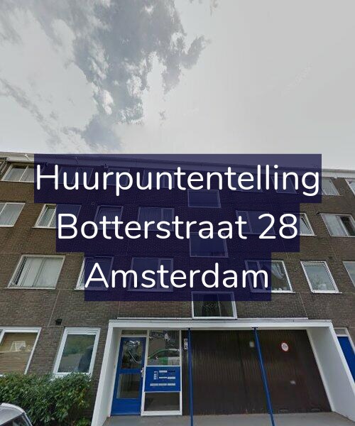 Foto gevel Huurpuntentelling voor Botterstraat 28, Amsterdam