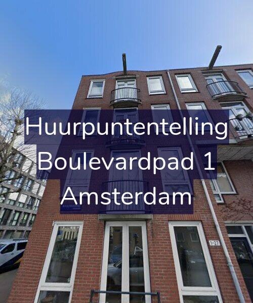 Foto gevel Huurpuntentelling voor Boulevardpad 1, Amsterdam