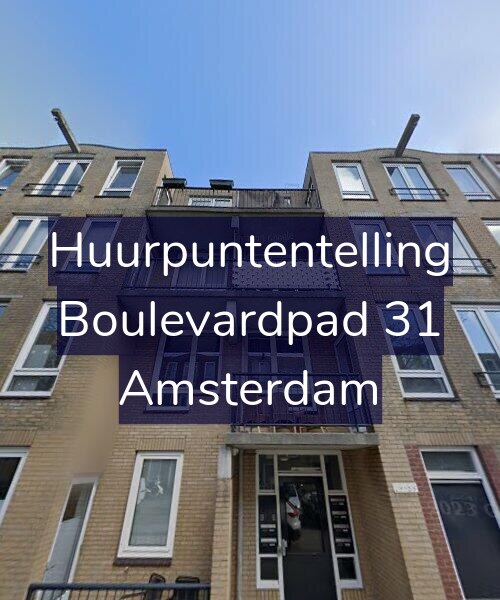 Foto gevel Huurpuntentelling voor Boulevardpad 31, Amsterdam